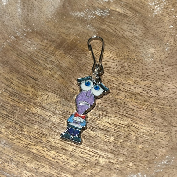Disney Pixar Inside Out Fear Emotion Charm with Spring Hook - Picture 2 of 7